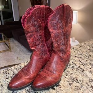 Red Ariat Cowboy Boots